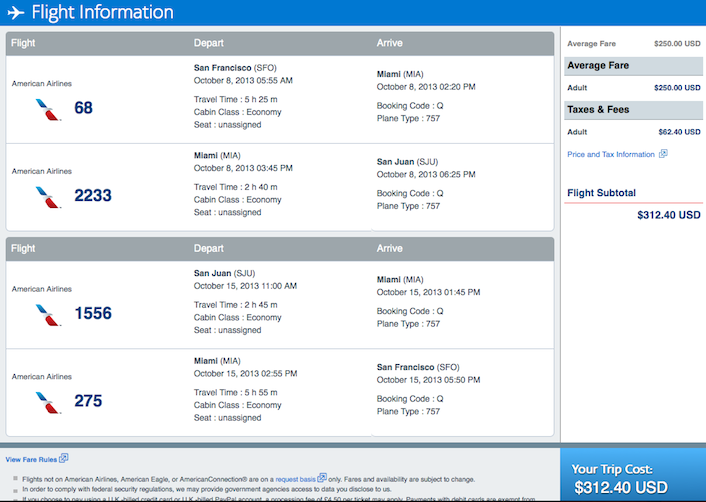 Fare of the Day: San Francisco to San Juan, PR $313 round-trip, incl ...