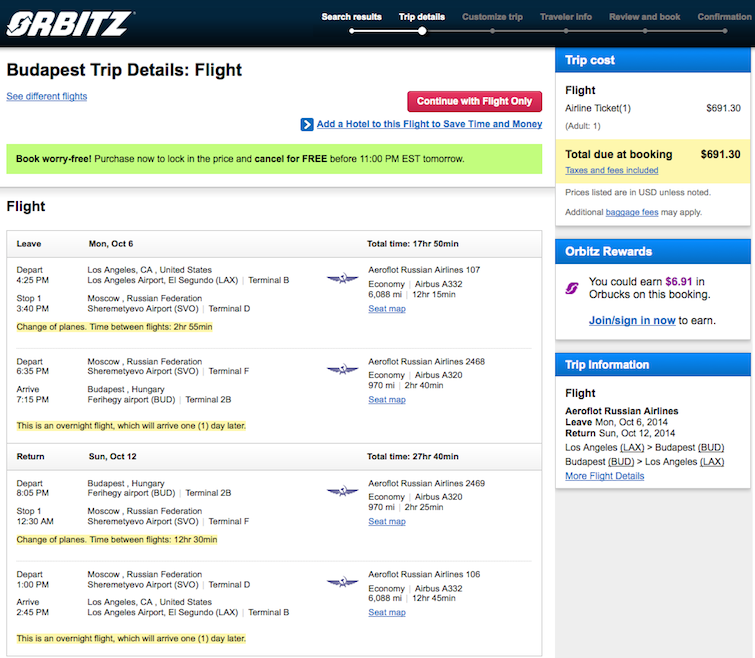 Los Angeles to Budapest $692 round-trip in fall/winter