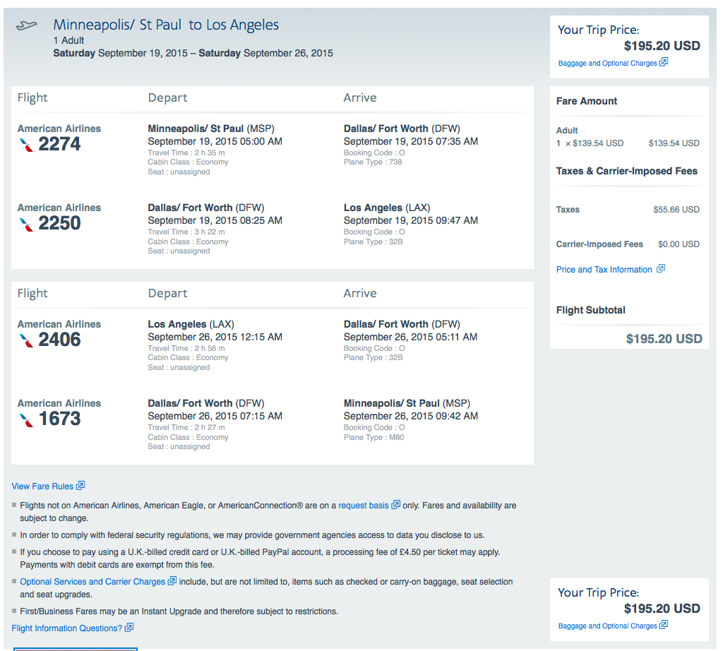 Minneapolis to Los Angeles $196 Round-Trip for Late Summer Travel