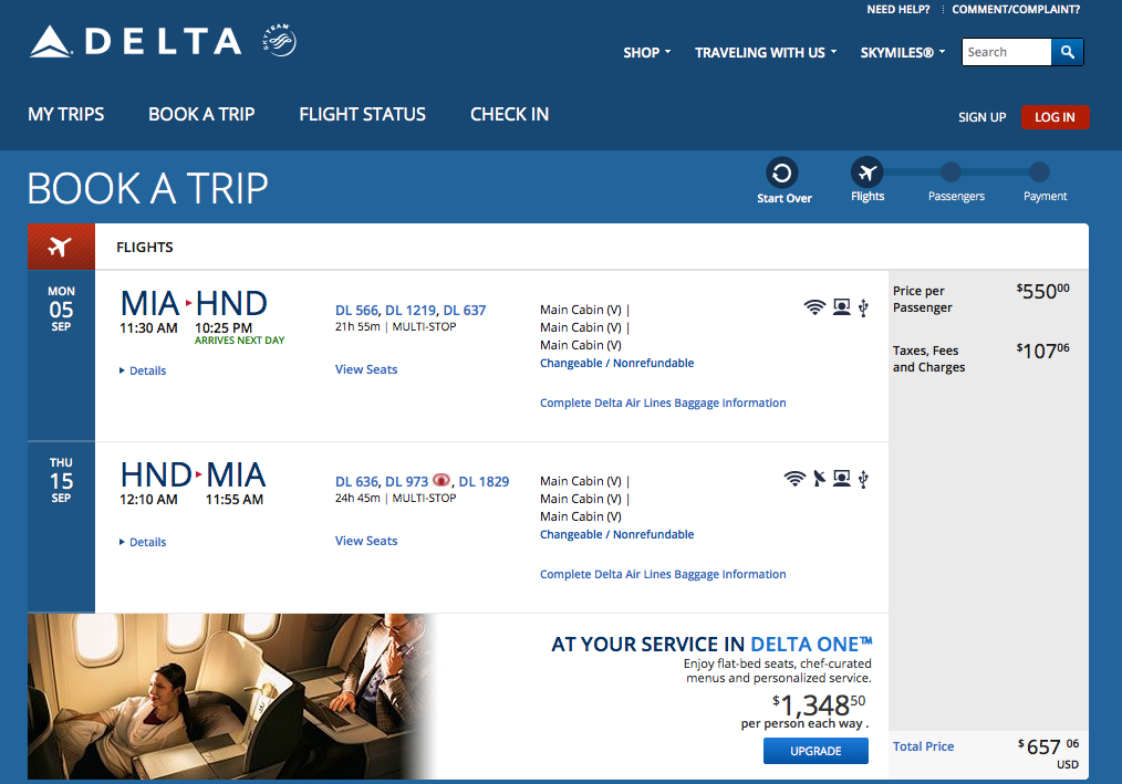 Miami to Tokyo $658 Round-Trip on Delta