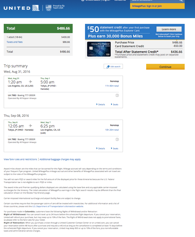 Los Angeles to Tokyo $487 Round-Trip, Nonstop, for Late Summer/Fall Travel