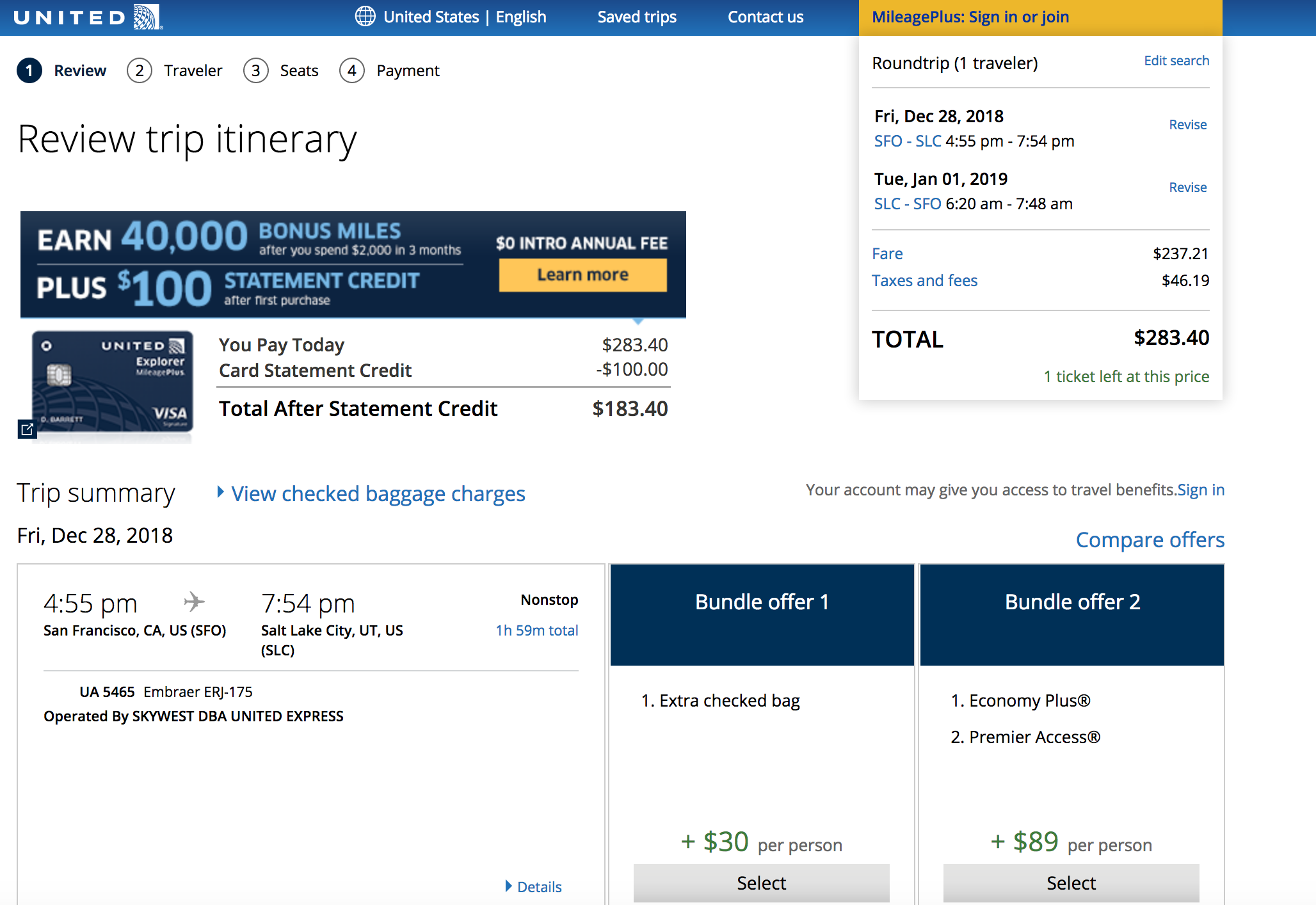 San Francisco - Salt Lake City $284 Roundtrip, Nonstop, for New Year's ...